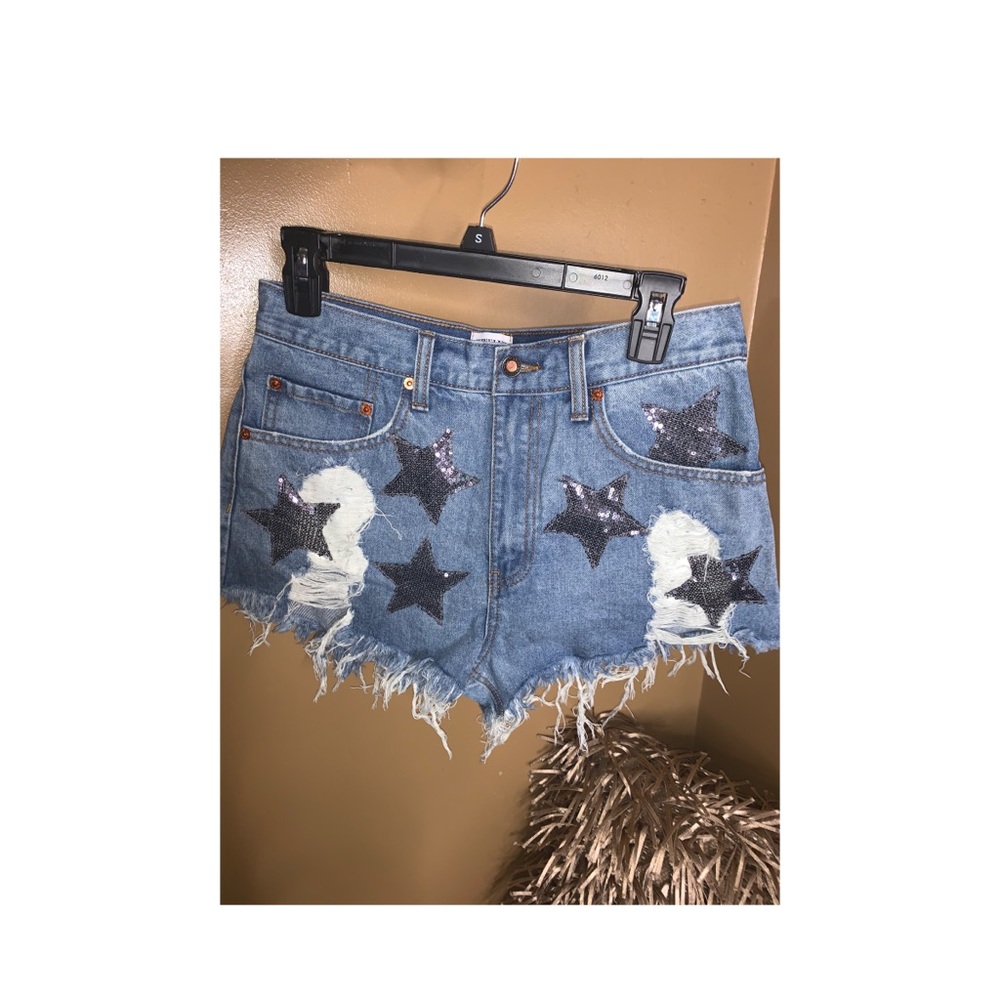 Sequin shorts